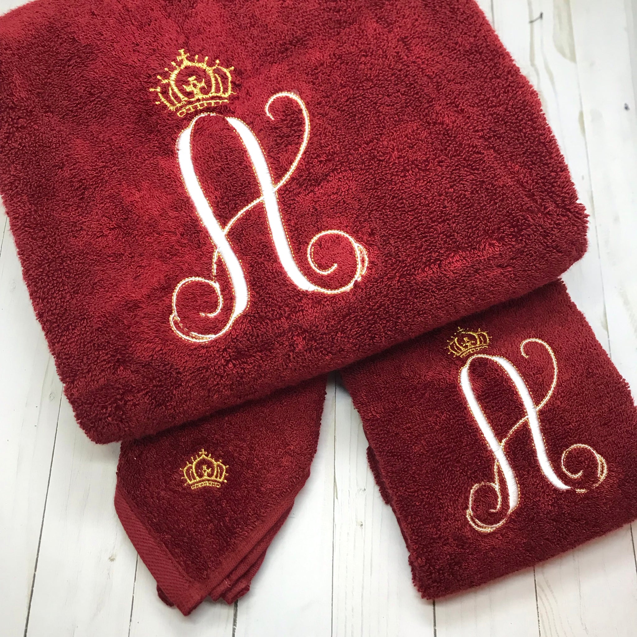 Personalized Towels, Hand Towels, Name Monogram, Personalize Hand